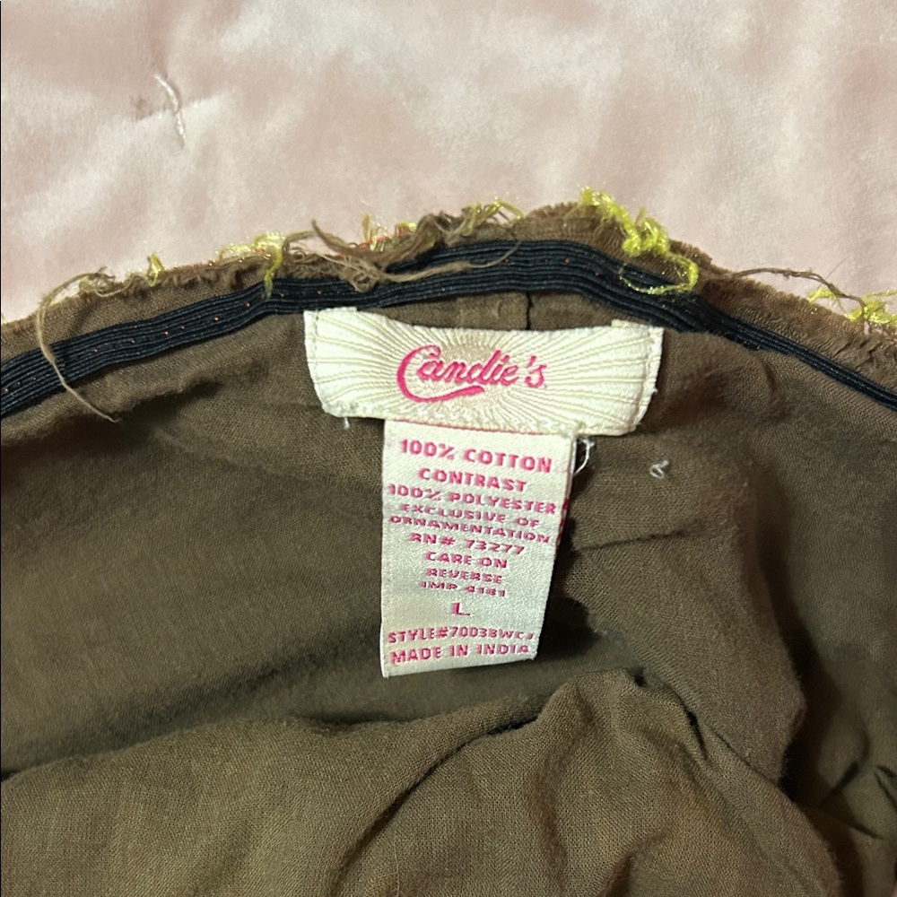 Candie's A-Line Skirt with Orange and Brown Tones - Picture 2 of 4